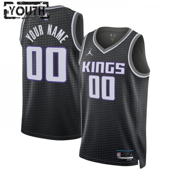 Sacramento Kings Trikot Benutzerdefinierte Jordan 2022-23 Statement Edition Swingman - Kinder